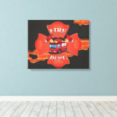 Motor Leinwanddruck (Insitu (Holzboden))