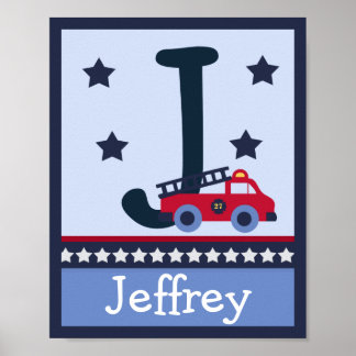 Motor-/LKW-Letter & Name Wall Art Poster