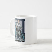 Motor Mann immer zu Ihren Diensten! Kaffeetasse (Vorderseite Links)