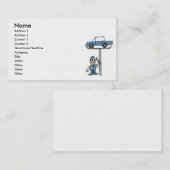 Motor Mechanic Business Card Visitenkarte (Vorne/Hinten)