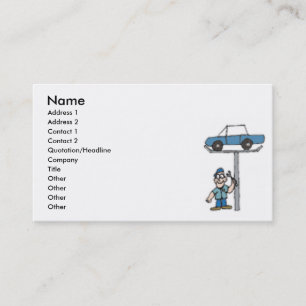 Motor Mechanic Business Card Visitenkarte