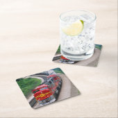 Motor mit Dieselmotor Rechteckiger Pappuntersetzer (Vor Ort)