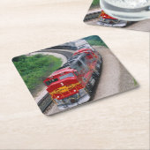 Motor mit Dieselmotor Rechteckiger Pappuntersetzer (angewinkelt)