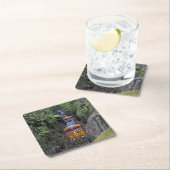 Motor mit Dieselmotor Rechteckiger Pappuntersetzer (Vor Ort)