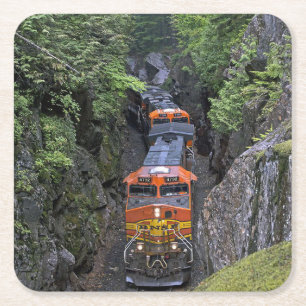 Motor mit Dieselmotor Rechteckiger Pappuntersetzer