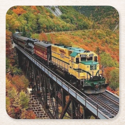 Motor mit Dieselmotor Rechteckiger Pappuntersetzer (Vorderseite)