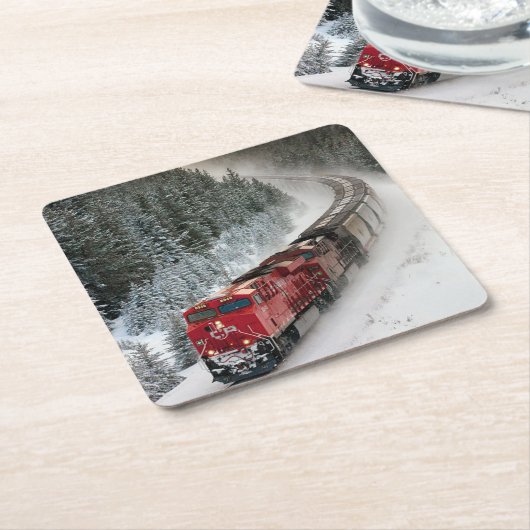 Motor mit Dieselmotor Rechteckiger Pappuntersetzer (angewinkelt)