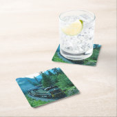 Motor mit Dieselmotor Rechteckiger Pappuntersetzer (Vor Ort)