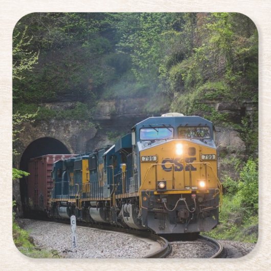 Motor mit Dieselmotor Rechteckiger Pappuntersetzer (Vorderseite)