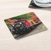 Motor mit Dieselmotor Rechteckiger Pappuntersetzer (angewinkelt)