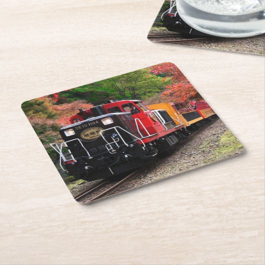 Motor mit Dieselmotor Rechteckiger Pappuntersetzer (angewinkelt)