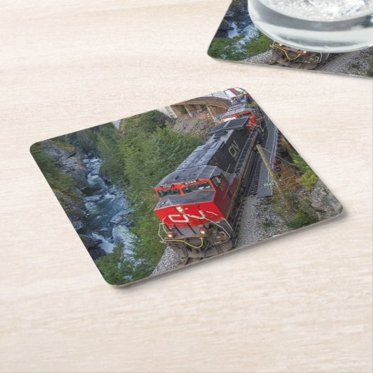 Motor mit Dieselmotor Rechteckiger Pappuntersetzer (angewinkelt)