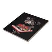 Motor mit Feuerwerkskörpern, Fliese (Seite)