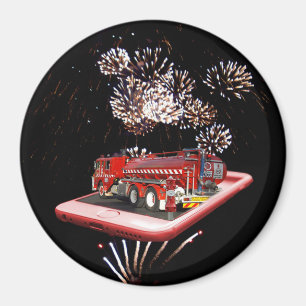 Motor mit Feuerwerkskörpern, Magnet