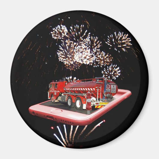 Motor mit Feuerwerkskörpern, Magnet (Vorne)