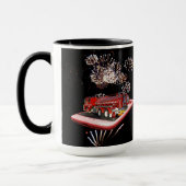 Motor mit Feuerwerkskörpern, Tasse (Links)
