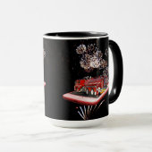 Motor mit Feuerwerkskörpern, Tasse (VorderseiteRechts)