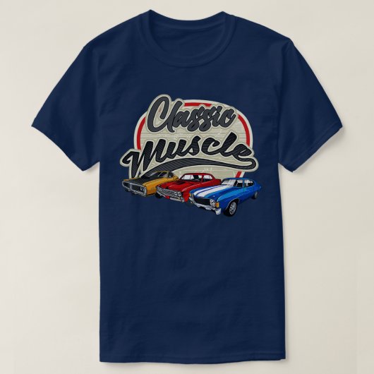 Motor mit klassischer Muskelkraft Autoteile Muskel T-Shirt (Design vorne)