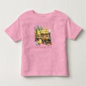Motor mit Osterschlecken Kleinkind T-shirt (Vorderseite)