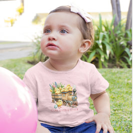 Motor mit Osterschlecken Kleinkind T-shirt