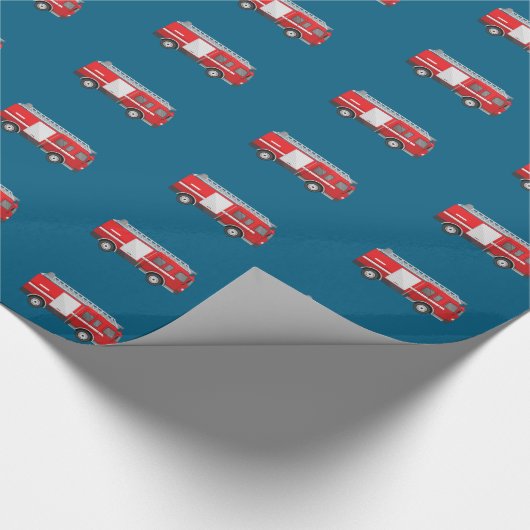 Motor mit rotem Feuer Geschenkpapier (Ecke)