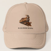 Motor mit Zügen oder Text anpassen Truckerkappe (Vorderseite)