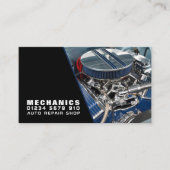 Motor-Motor, Auto-Mechanik und Reparaturen Visitenkarte (Vorderseite)
