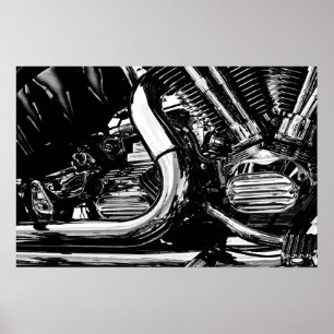 Motor Motor Vector Poster