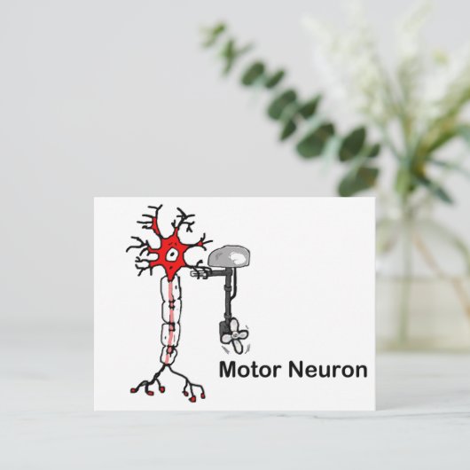 Motor Neuron Postkarte (Stehend Vorderseite)