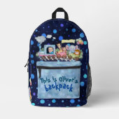 Motor niedlich bedruckter rucksack (Vorderseite)