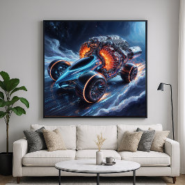 Motor Overkill - Fantastisches Autokonzept Poster