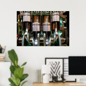 Motor-Pistenposter Poster (Heimbüro)