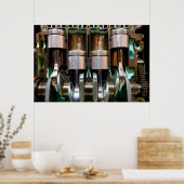 Motor-Pistenposter Poster (Küche)