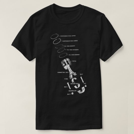 Motor Piston T-Shirt (Design vorne)