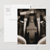 Motor Postkarte (Vorne/Hinten)