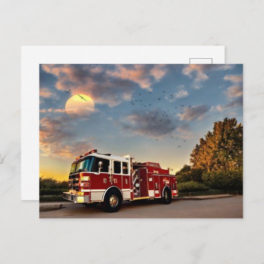 Motor Postkarte (Vorne/Hinten)