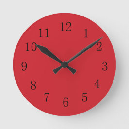 Motor Red Kitchen Wall Clock Runde Wanduhr