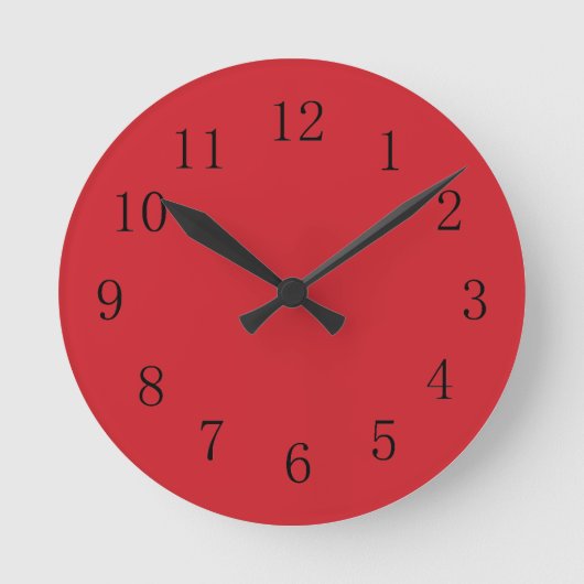 Motor Red Kitchen Wall Clock Runde Wanduhr (Vorderseite)