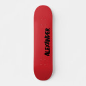 Motor Red Modern Name | Klassische Trendy Skateboard (Vorne)