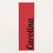 Motor Red Modern Name | Stilvoll einfach Yogamatte (Vorderseite)