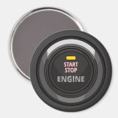 Motor Start Stopp Button für Nerd Geeks Magnet (Vorderseite/Rückseite)