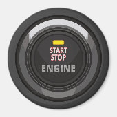 Motor Start Stopp Button für Nerd Geeks Magnet (Vorne)