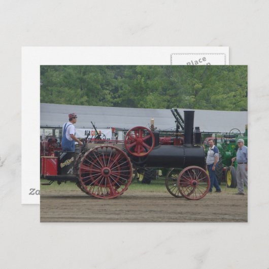 Motor-Traktor Postkarte (Vorne/Hinten)