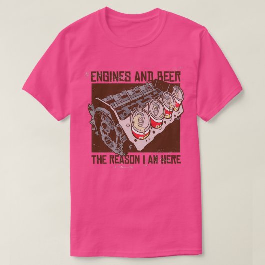 Motor und Bier T-Shirt (Design vorne)