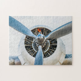 Motor und Blauer Propeller Puzzle