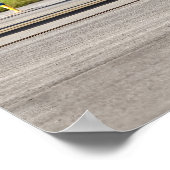 Motor und Dämpfe des Flugzeugs Poster (Ecke)