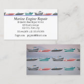 Motor- und Schiffsreparaturdienstgeschäft C Visitenkarte (Vorne/Hinten)