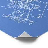 Motor von Luftfahrzeugen 1953 - Kunstkonzept für P Poster (Ecke)