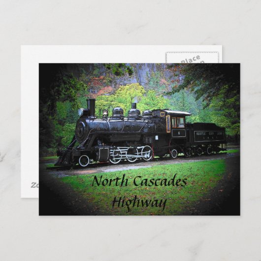 Motor von Seattle Postkarte (Vorne/Hinten)