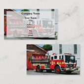 Motor vor der Feuerstelle Visitenkarte (Vorne/Hinten)